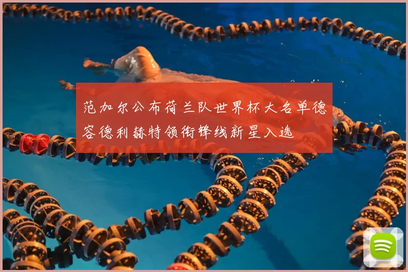 范加尔公布荷兰队世界杯大名单德容德利赫特领衔锋线新星入选